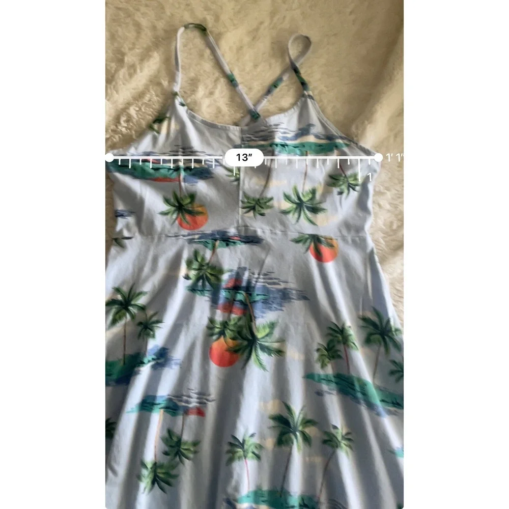 Old Navy Cami Dress Knit Tropical Coastal Casual Size 14